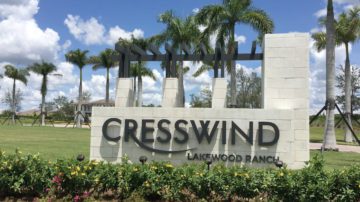 Cresswind Lakewood Ranch Entry Sign