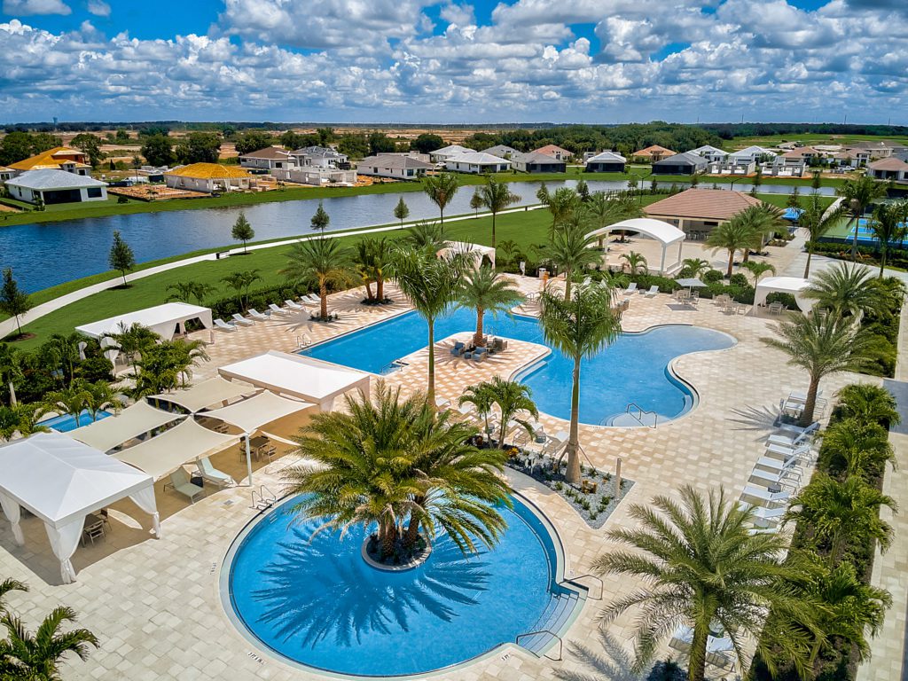 the resistance pool and swimming pool at cresswind lakewood ranch