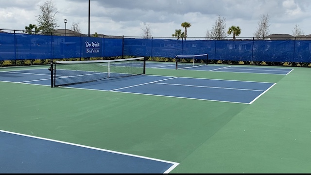 del webb bayview pickleball courts